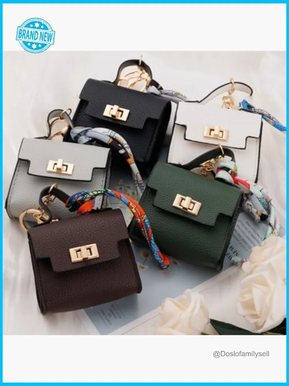 Mini Backpack Keychain Coin Purse Elegant Cute Bag Charm Wristlet Organizer